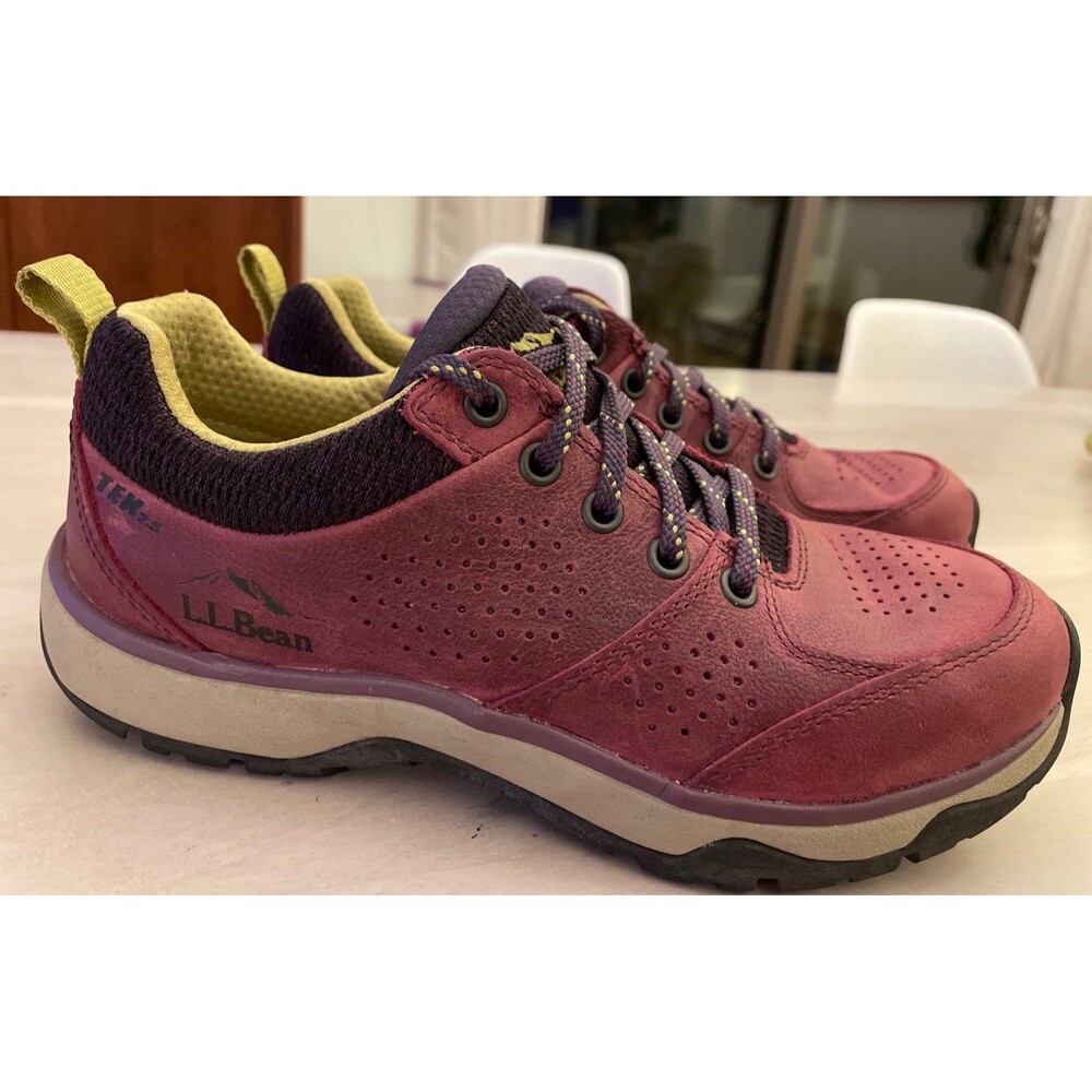 L.L. Bean women's waterproof suede vertigrip TEK 2.5  hiking shoes size 7